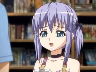 動漫 年輕 女兒 穿著 但 一個 apron 生情愫 可愛的 青少年