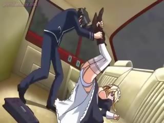 Smyslný anime dostane ji kretén položený