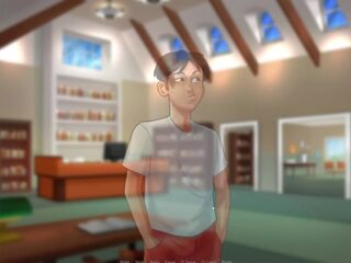 Summertime saga - exibitionism on the school lockers pt