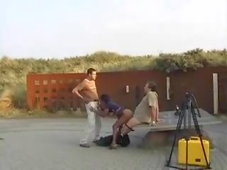 Sri lankan tetička s evropský 2 muži, xxx film f2