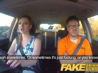 Falso guida scuola elegante freaky rossa con zenzero cespuglio | youporn