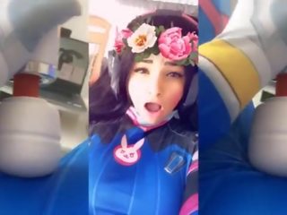 角色扮演 女士 dva 愉快 agony 惊人 性高潮 业余 女孩 自慰 直到 强 性高潮 safada gozando gostoso