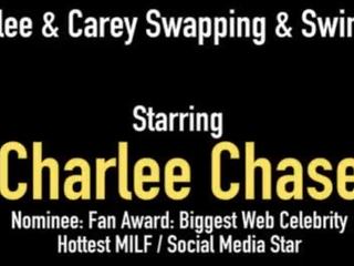 Swinging Milfs Charlee Chase & Carey Riley Share Husbands&excl;