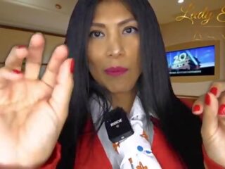 Asmr sensual- marvellous da trot zasebno flight attendant