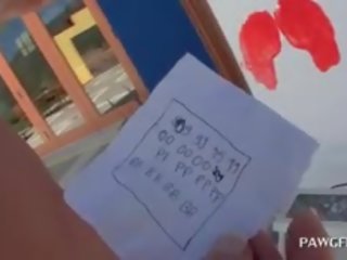 Білявка для дорослих фільм бомба отримує великий дупа painted