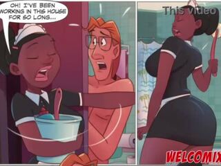 빌어 먹을 그만큼 큰 maid&excl; mop 에 그만큼 maid&excl; 그만큼 못된 생기 만화