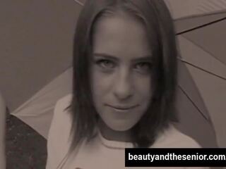 Seductive teen suck and fuck an old penis