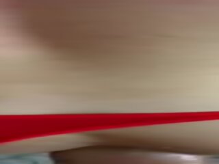 Blond syssy femboy varelse körd med henne röd gstring