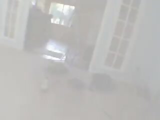 Lad чука черни плячка фатална fatale в сексуален оранжев дамско бельо