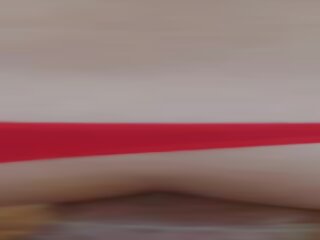 Blond syssy femboy varelse körd med henne röd gstring