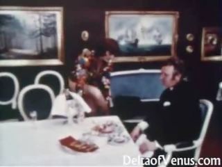 Årgang voksen film 1970s - hårete fitte unge kvinne har xxx film - lykkelig fuckday