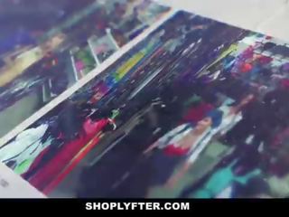 Shoplyfter - prevention oficial cuffs & fode loira thief