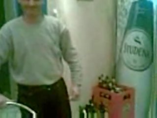 Hot waitress fucked behind the bar
