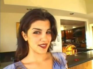 Charming brunet latin ellemek the real big guys cocks