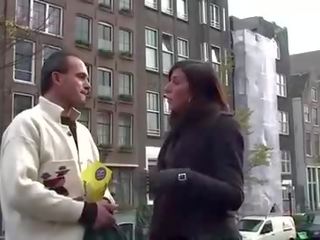 同 他的 指导 嫪 游客 访问 一 懒妇 在 阿姆斯特丹