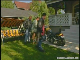 Outdoor Group x rated video With Three flirty Jocks